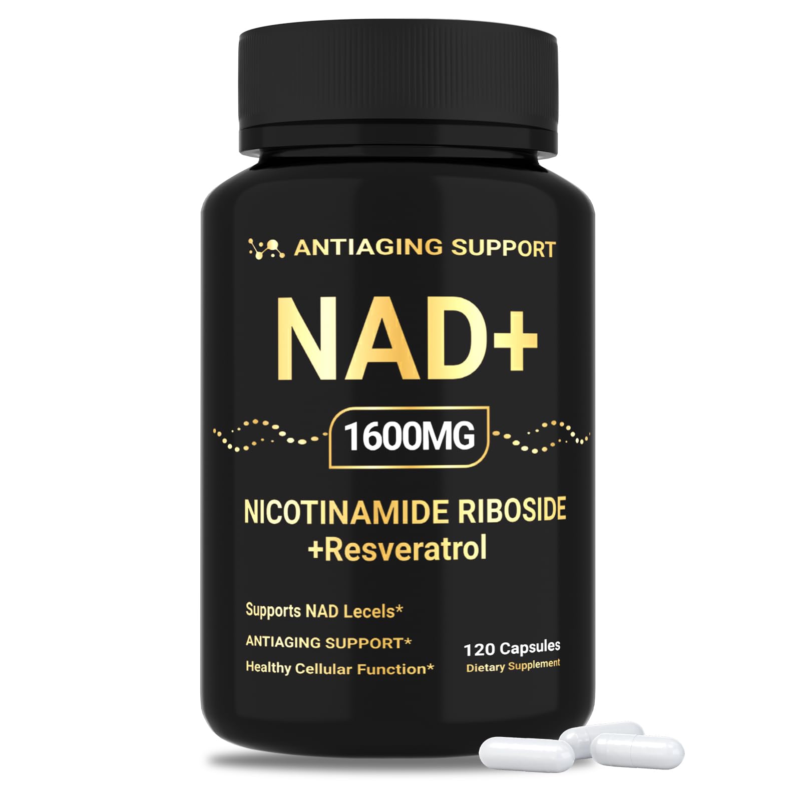 ANTIAGING SUPPORT NAD 1600mg - bouteille : énergie durable pour la journée