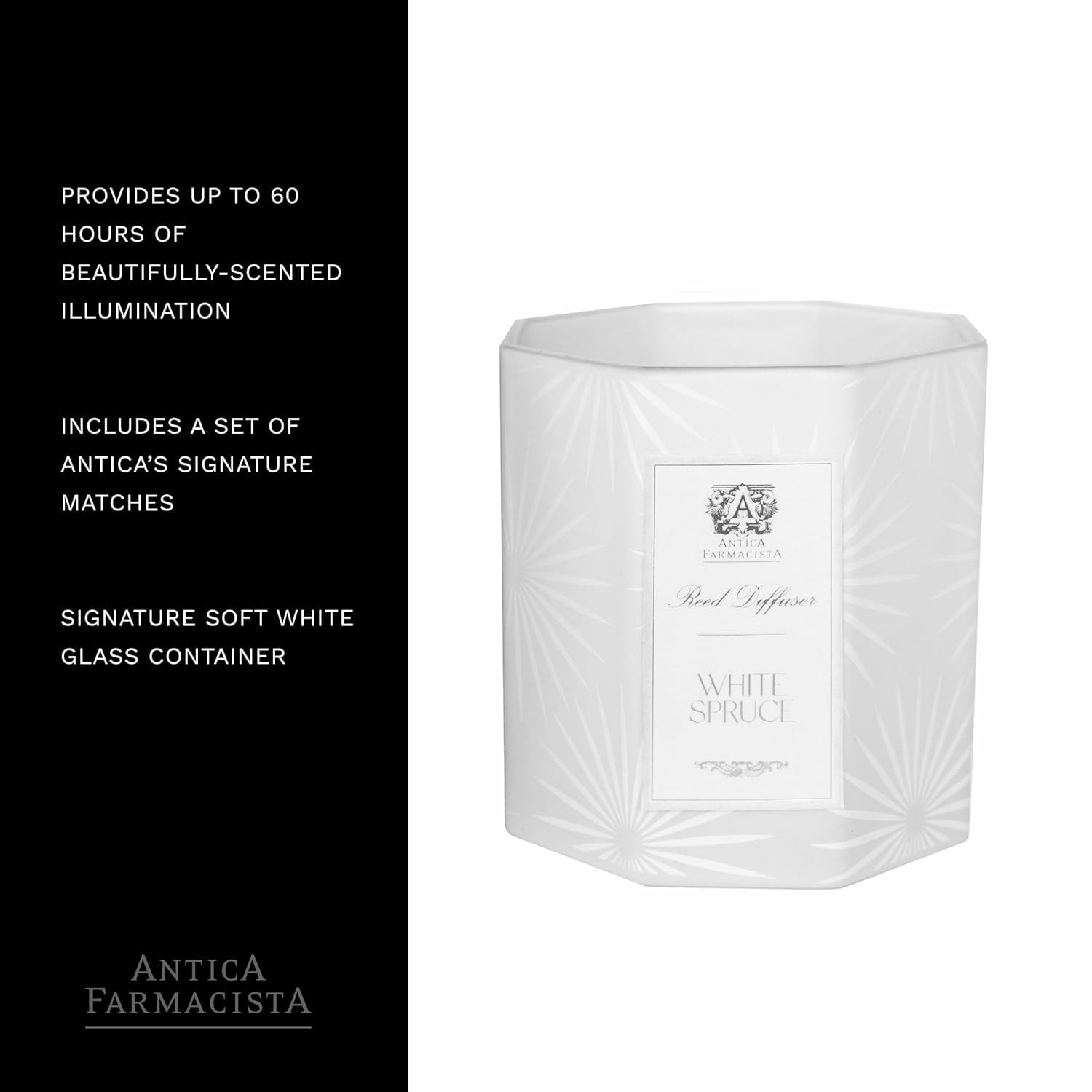 Arômes bois et conifères diffusant une douceur chaleureuse et durable.