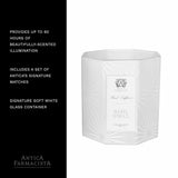 Arômes bois et conifères diffusant une douceur chaleureuse et durable.