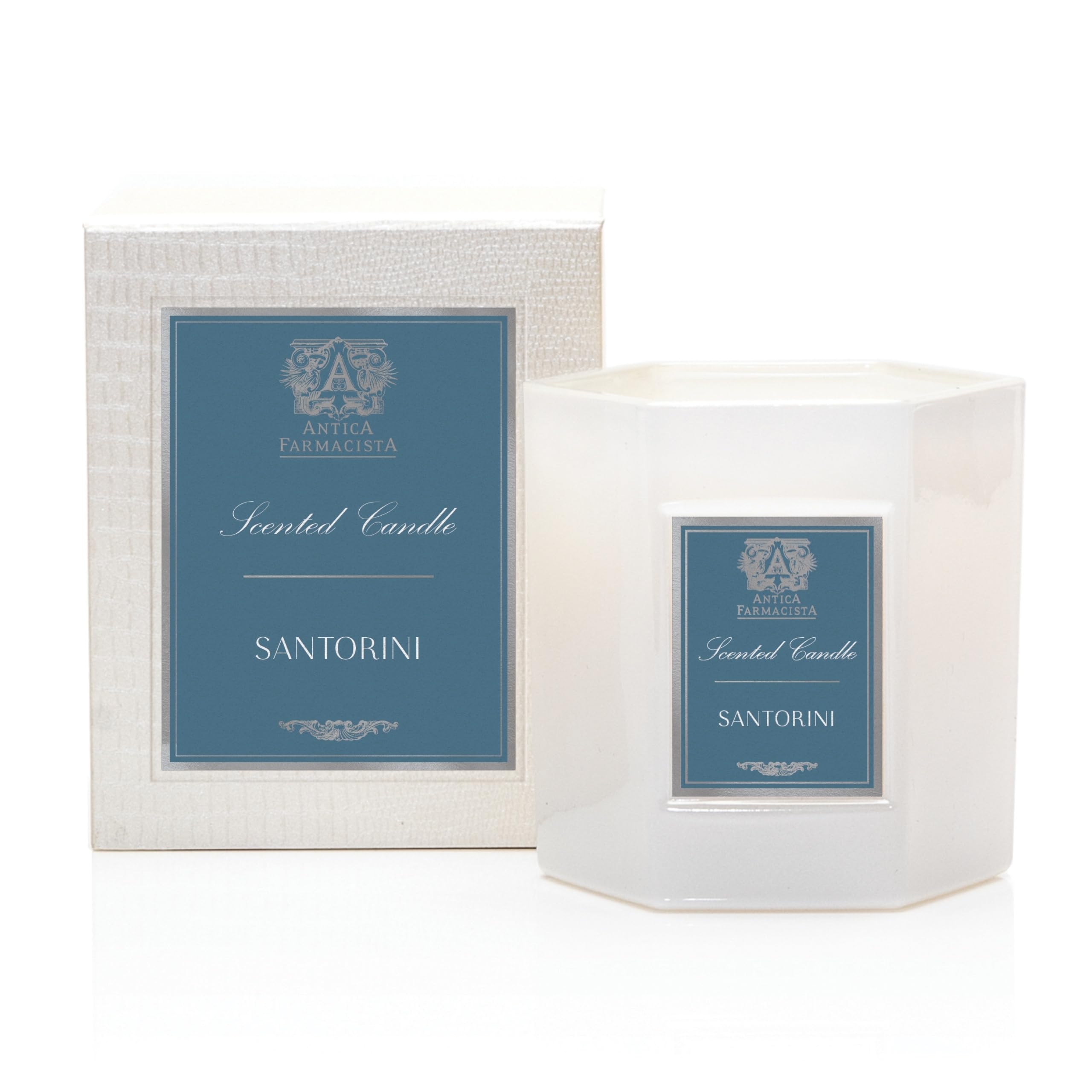 Bougie Antica Farmacista trois mèches Santorini 9 oz, ambiance chaleureuse et longue durée