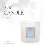 Bougie en verre Antica Farmacista, parfum luxueux Océan Aria pour une ambiance chic