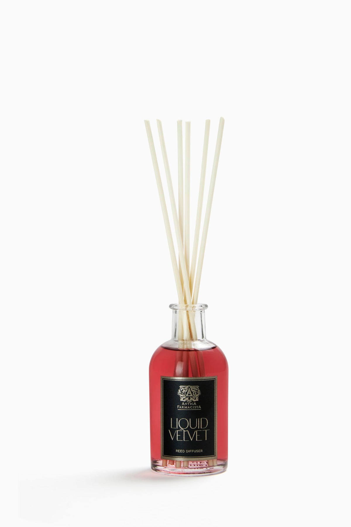 Diffuseur à roseaux Antica Farmacista, longue durée pour salon, parfum Liquid Velvet.