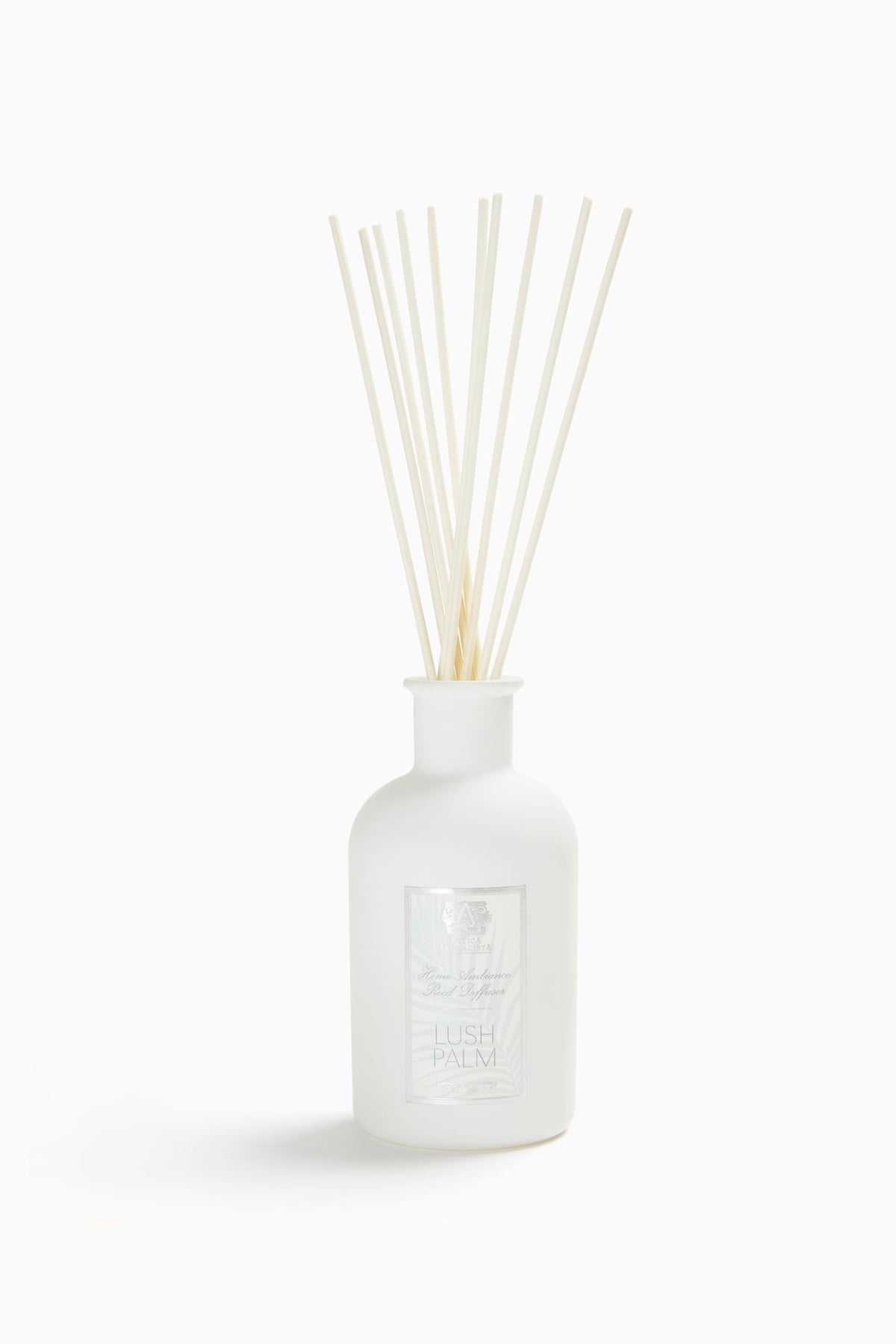 Antica Farmacista diffuseur d'ambiance avec palmes balayées par le vent, senteur florale durable.