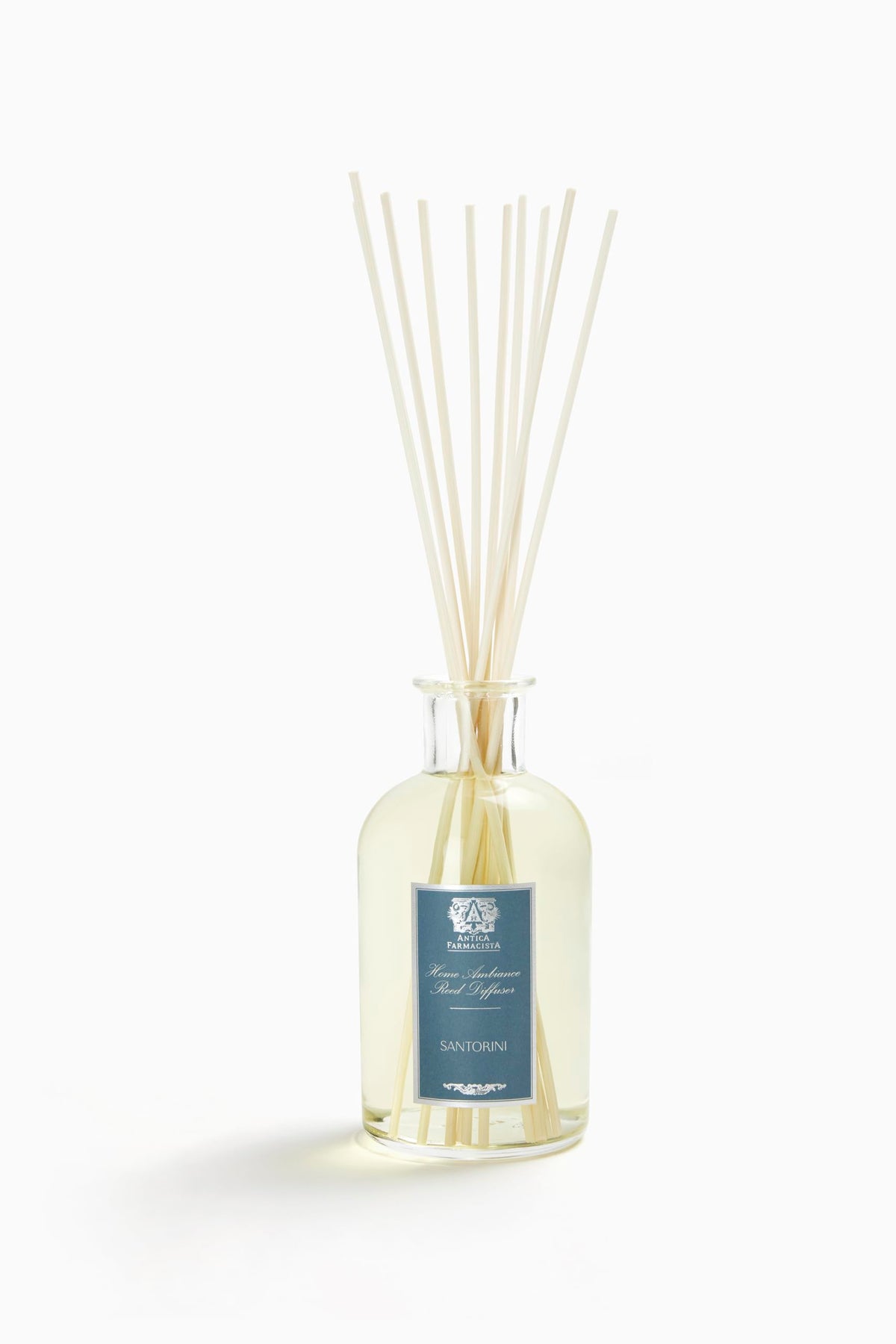 Diffuseur d'ambiance Antica Farmacista Santorini – bouteille élégante diffusant une fragrance durable pour la maison.