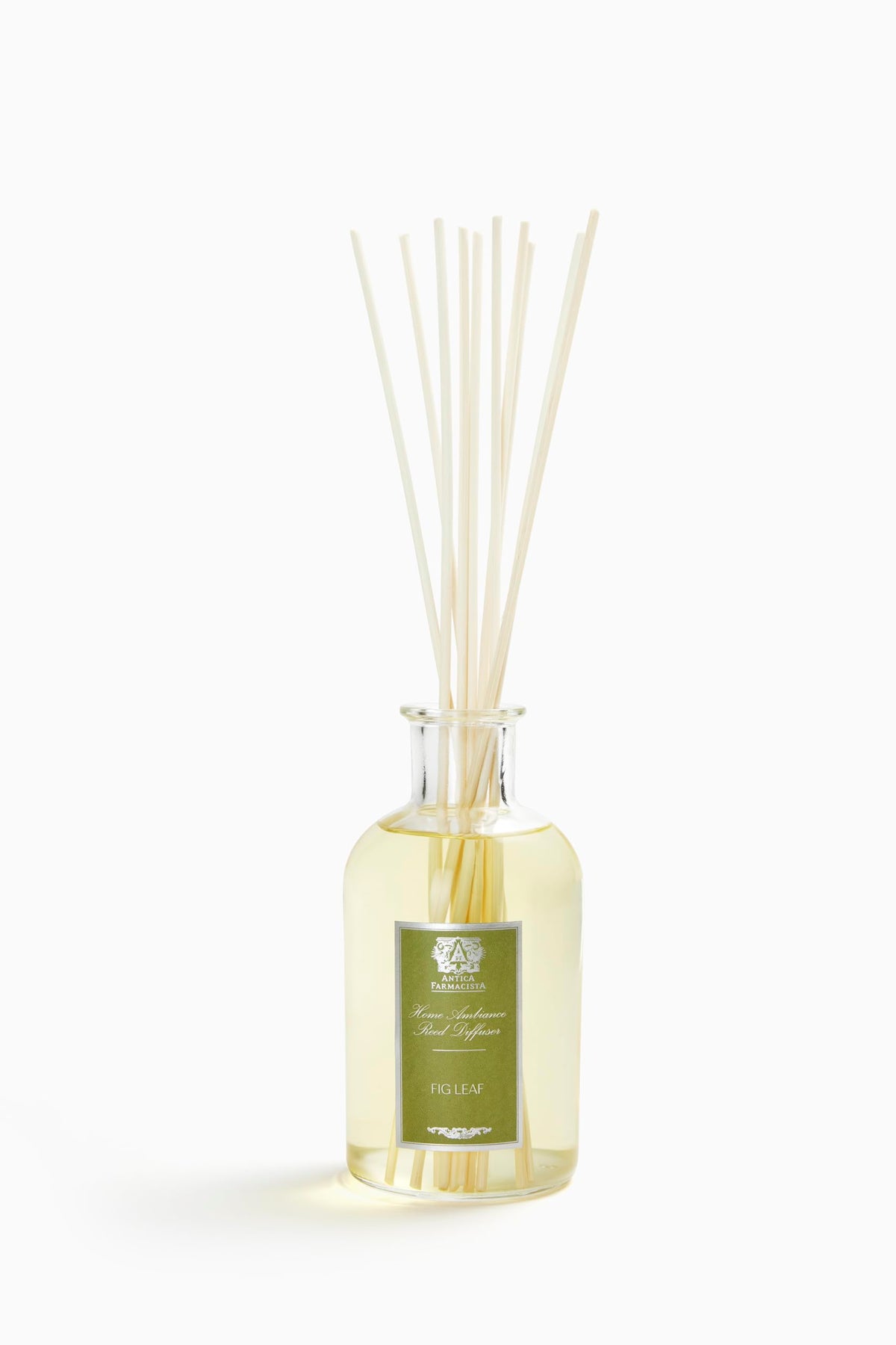 Diffuseur Antica Farmacista avec feuille de figuier, parfum durable pour salon.