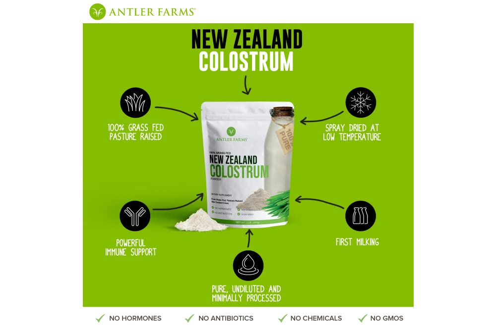 colostrum antler farms source-propre production sans hormones ni additifs