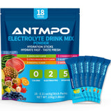 ANTMPO sachets électrolytes Citron-Lime pour une hydratation rapide sans calories.