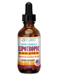 AnuMed Complexe lipotropique, flacon gouttes, soutien potentiel au métabolisme des graisses et énergie naturelle.