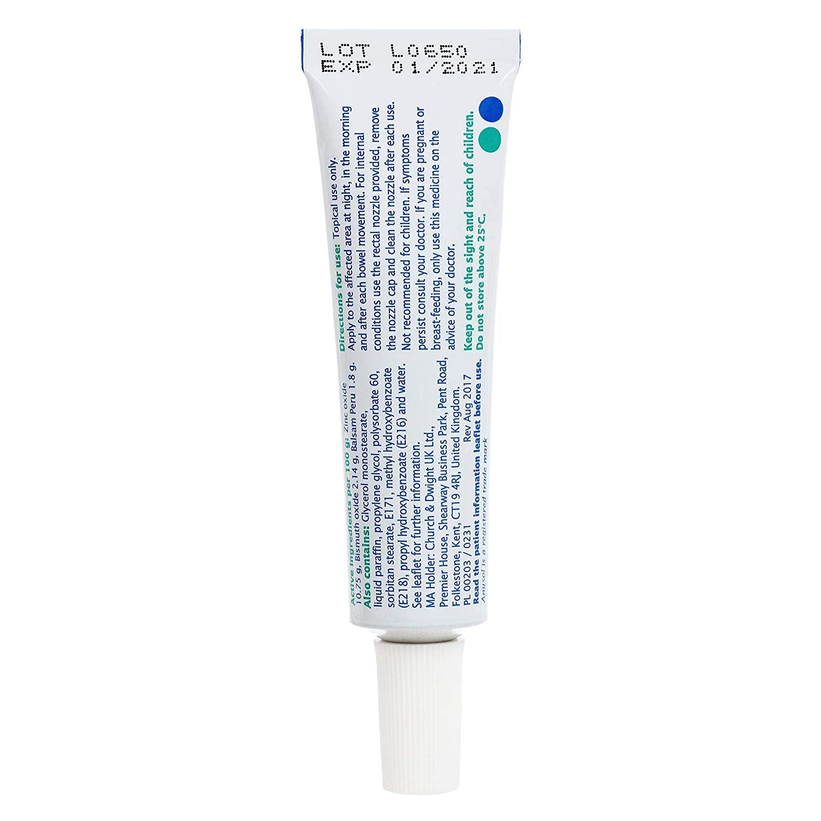 Application nocturne d'Anusol Crème pour soulager démangeaisons et douleur.