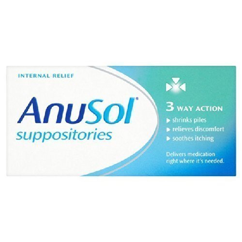 Suppositoires Anusol — emballage 12 : confort local potentiel lors d'une utilisation quotidienne.