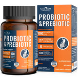 Anven Health – Bouteille de probiotiques 100 milliards favorisant digestion équilibrée.