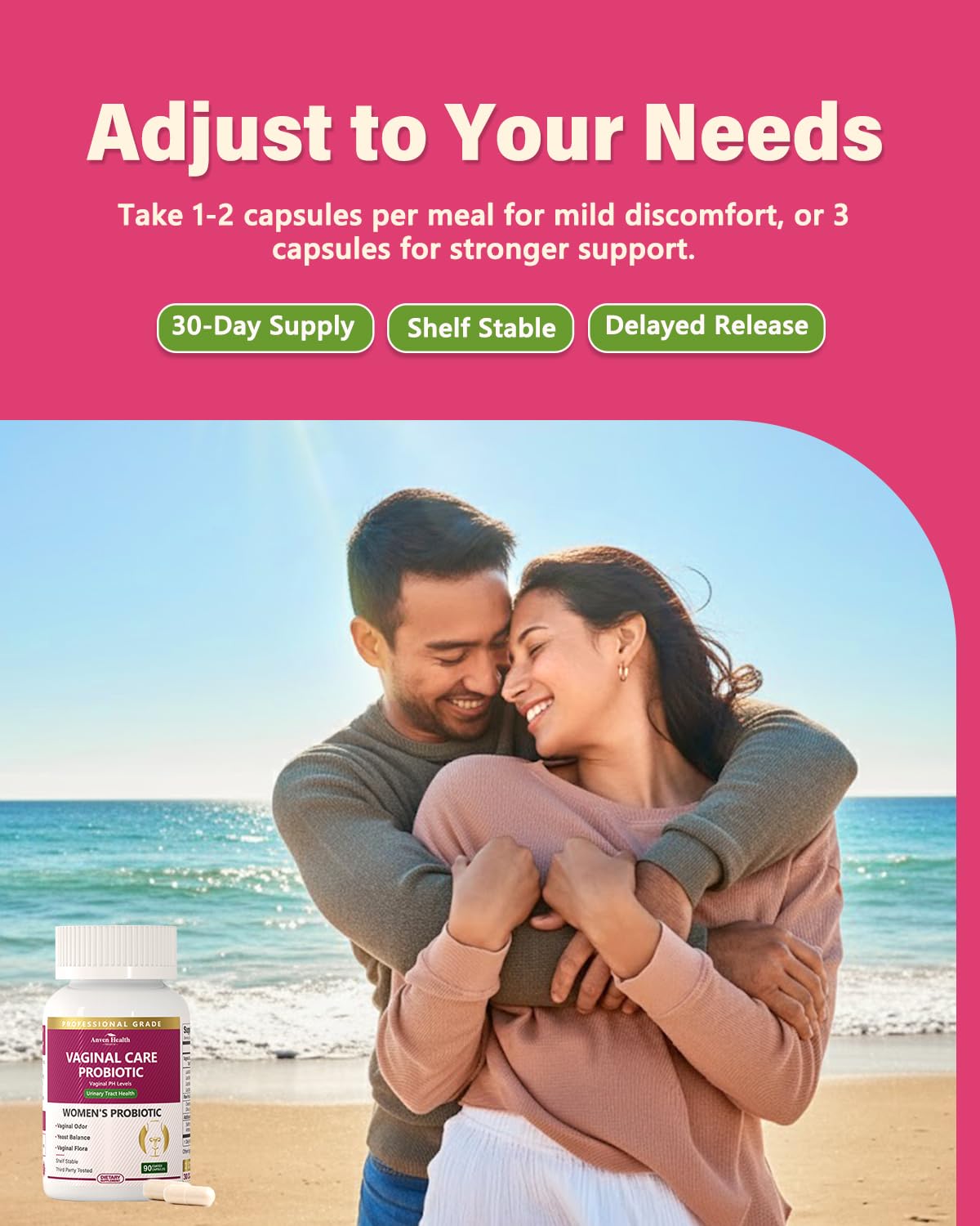 Anven Health Emballage de 90 capsules pratique