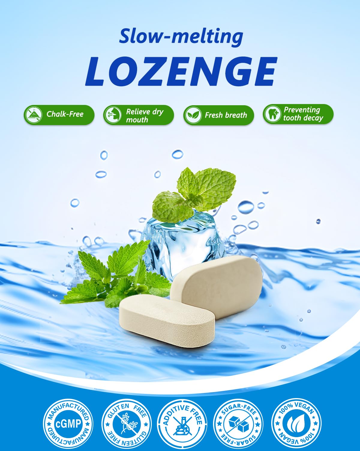 Anven Health Pastilles Probiotiques Orales — Emballage pratique pour rangement et voyage.