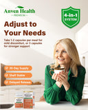 Collagène et vitamines D3/B6 d'Anven Health Ménopause – soutien peau et os.