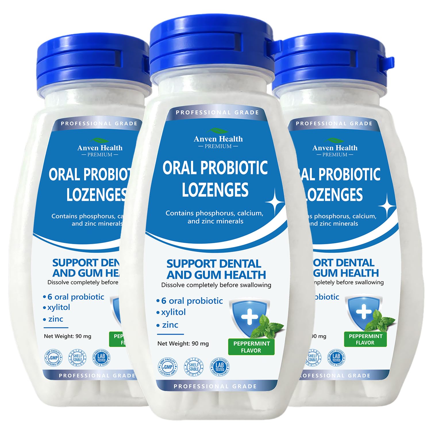 Anven Health – emballage pratique des pastilles probiotiques en déplacement.