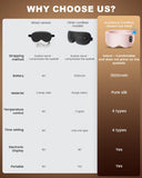 Anydance Masque Oeil Chauffant Rose étui de voyage pratique pour vos déplacements