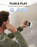Otoscope Anykit avec gyroscope directionnel pour image stable pendant l’examen.