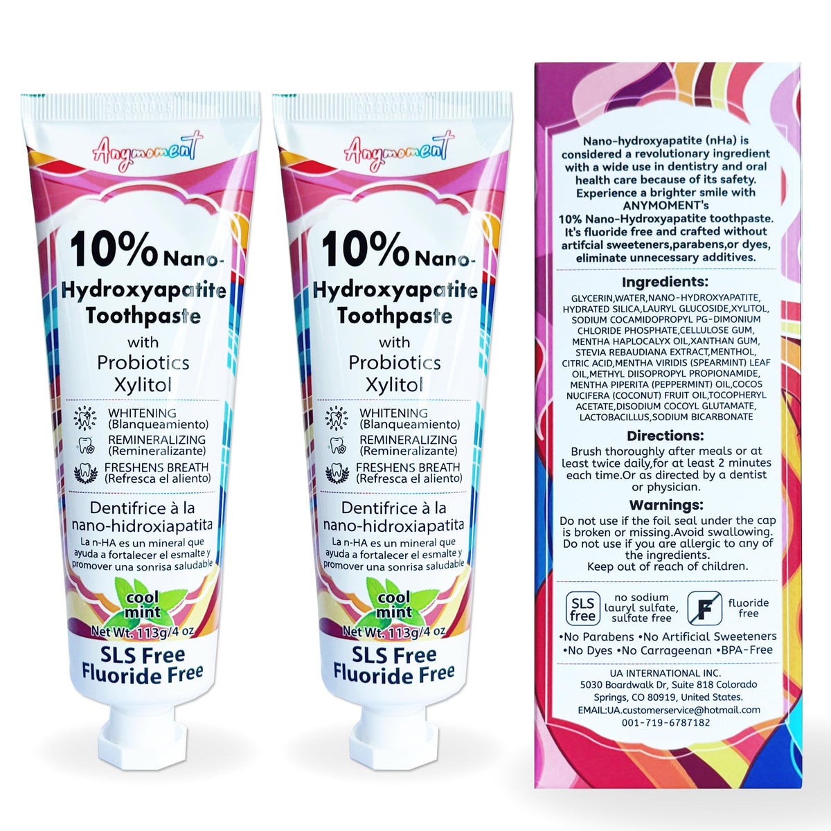 Anymoment dentifrice nano-apatite 10% – application facile pour une bouche fraîche après chaque brossage.