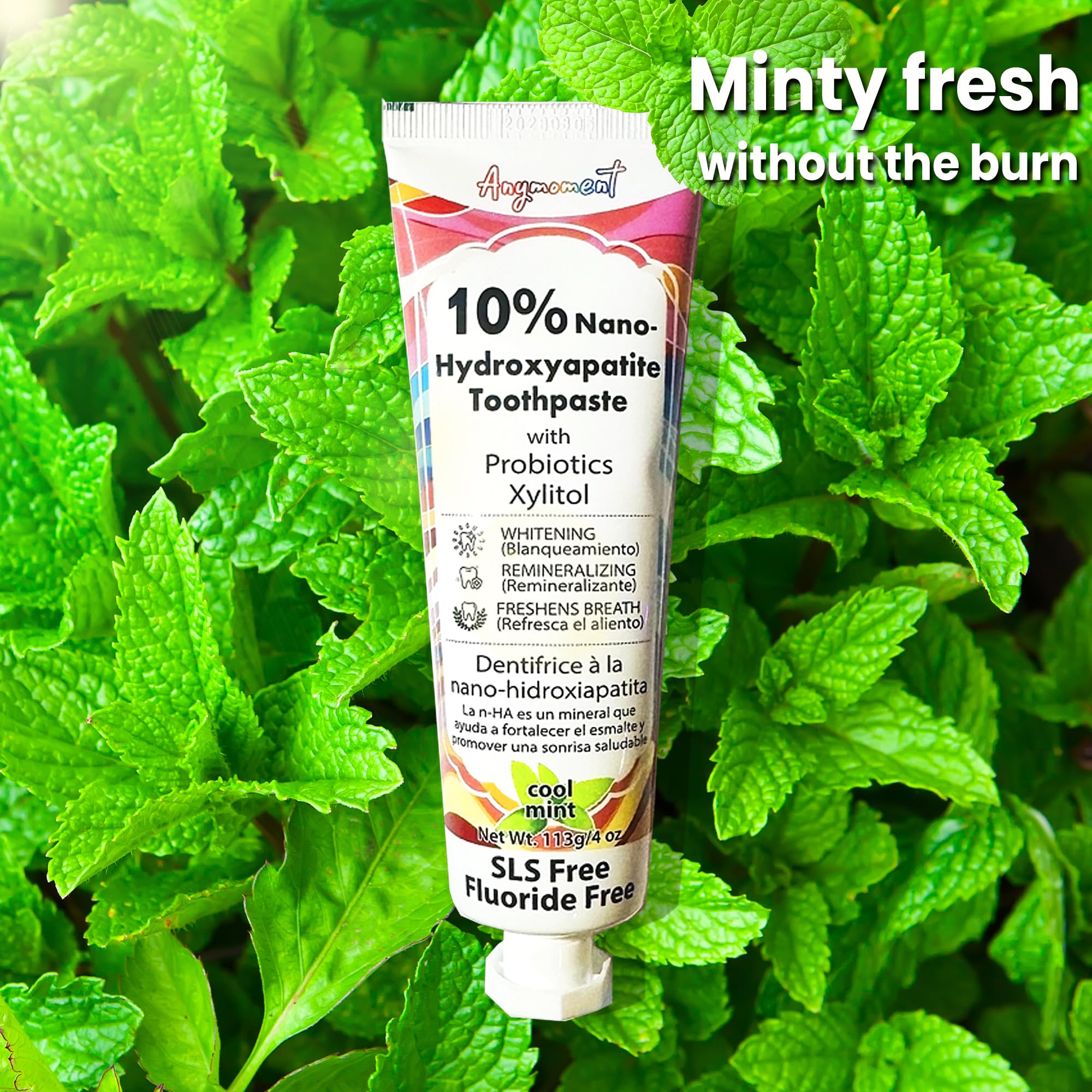 Anymoment dentifrice au pH équilibré - contribue à un microbiome buccal sain.