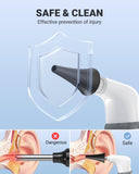 AnyScope otoscope connecte sans fil: compatibilité avec iPhone et Android pour partage rapide.