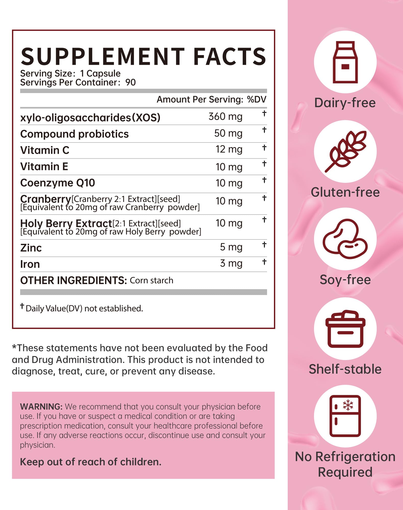 ANYTALK Vaginal Probiotics - sensations fraîcheur: confort et propreté.