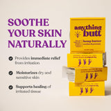 Anything Butt Formulation naturelle: calendula et huile de coco hydratent en profondeur.