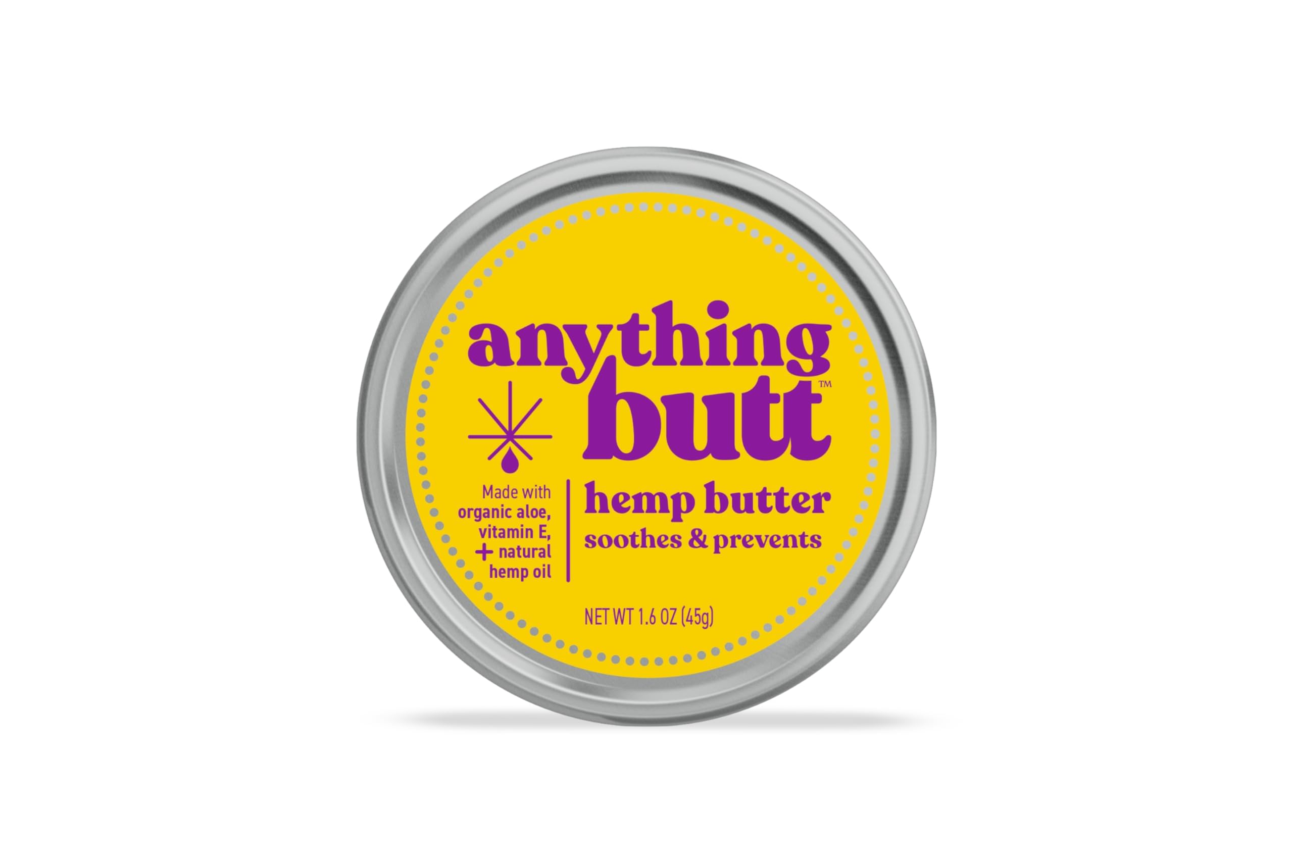 Anything Butt Crème Hémorroïdes: texture naturelle qui apaise et hydrate les zones sensibles.