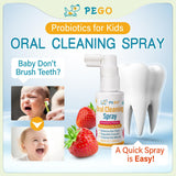 AOAO Kids Oral Spray — application sur gencives et dents après les repas.