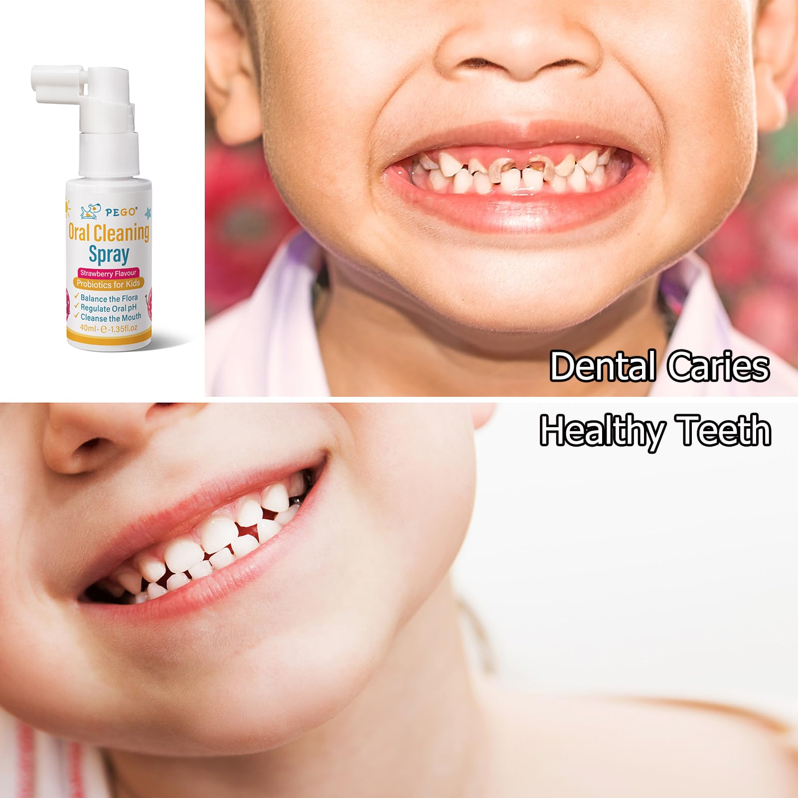 AOAO Kids Oral Spray — emballage pratique à emporter pour les parents.