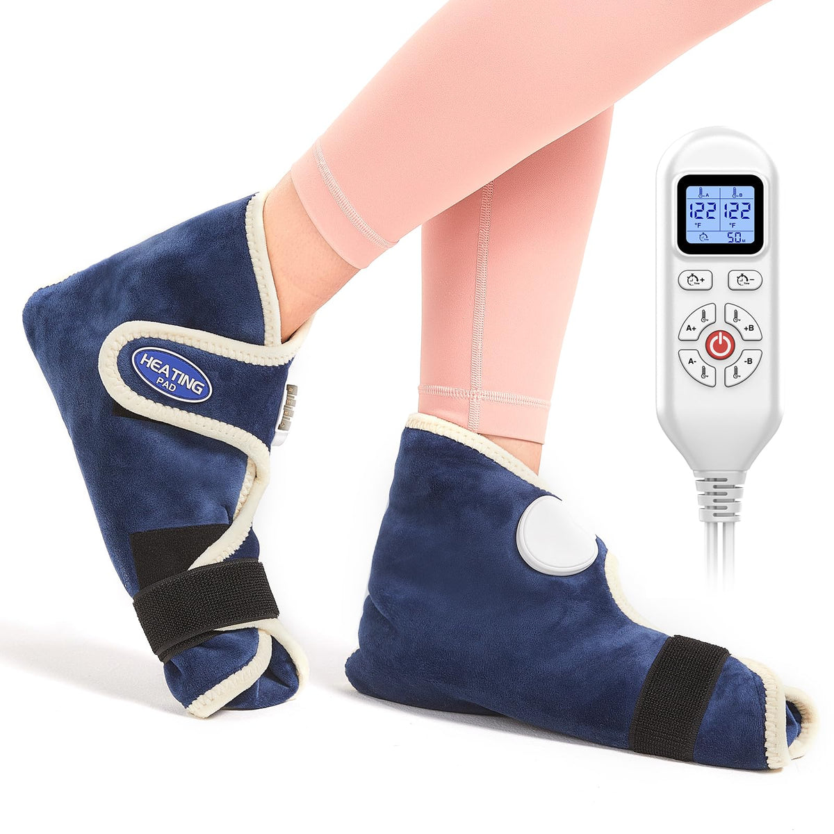 AOBOCO chauffe-pied coussin: réchauffe rapidement les pieds fatigués après le travail.