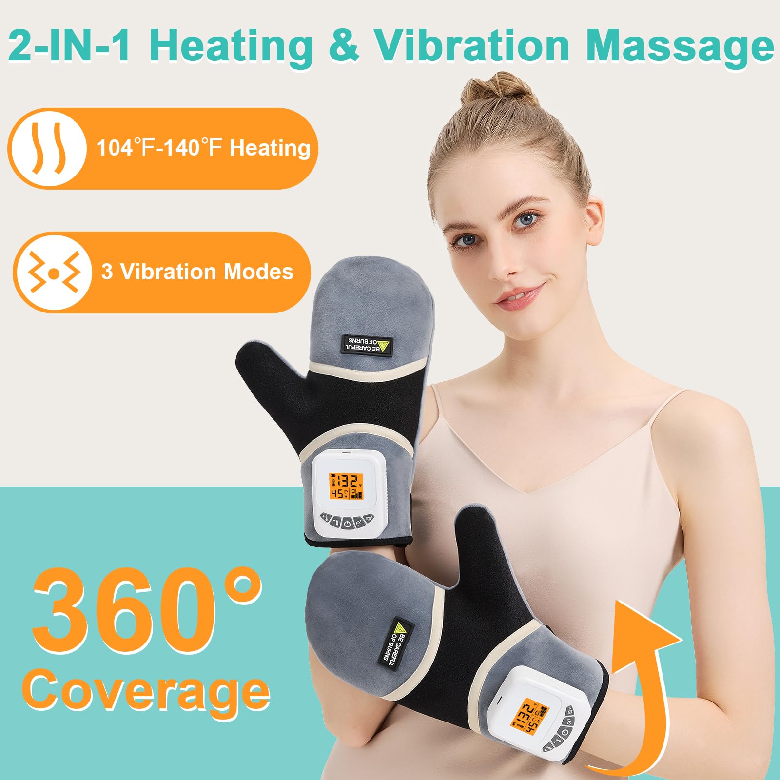 AOBOCO Écran tactile clair suit température et réglages du massage