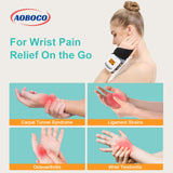 AOBOCO massage poignet avec 3 modes pour différentes sensations.