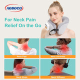 AOBOCO oreiller cervical chauffant portable, parfait au bureau ou en déplacement
