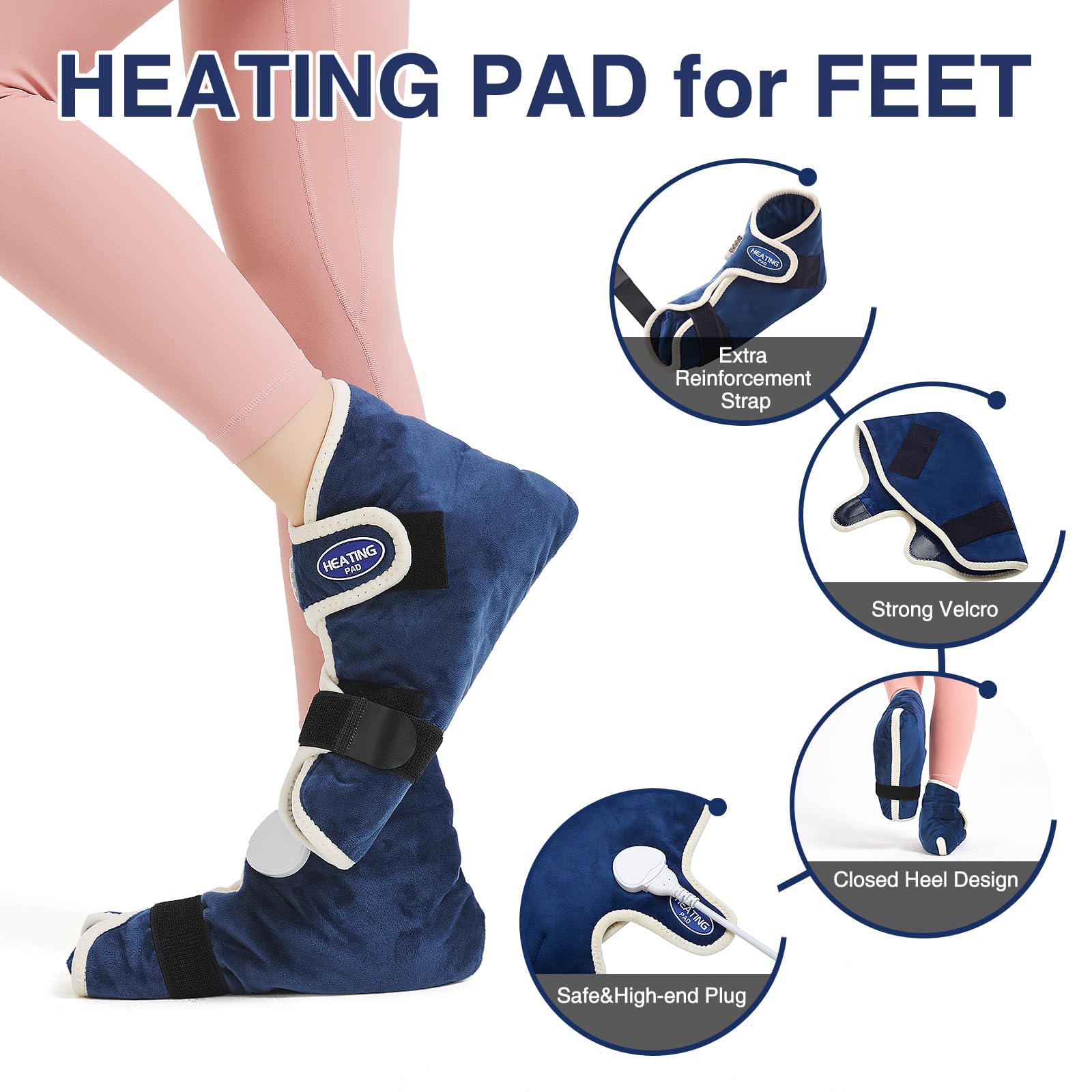 Arret automatique programmable et securite du chauffe-pieds AOKESTE