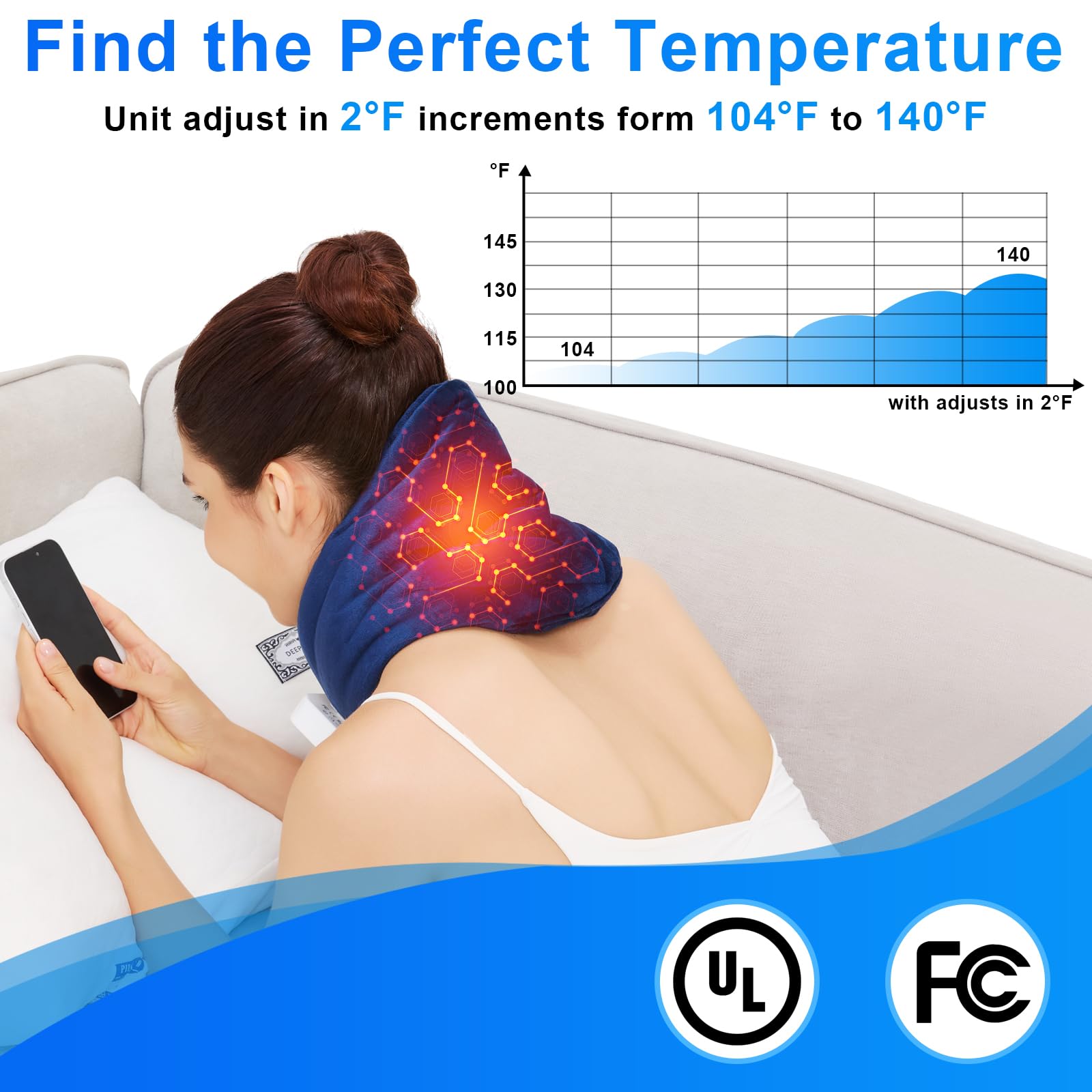 AOKESTE dispositif portable: chaleur et massage en déplacement.