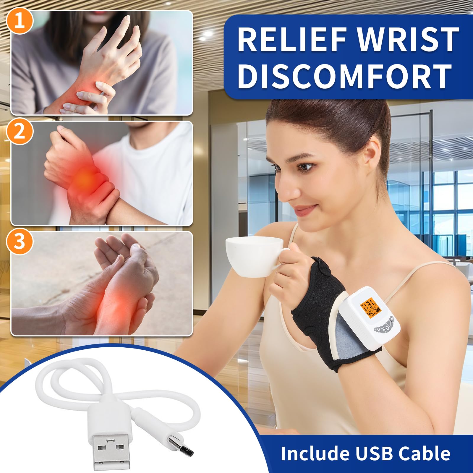 Relief-douleur-poignet AOKESTE, douceur pour tensions et inflammation.