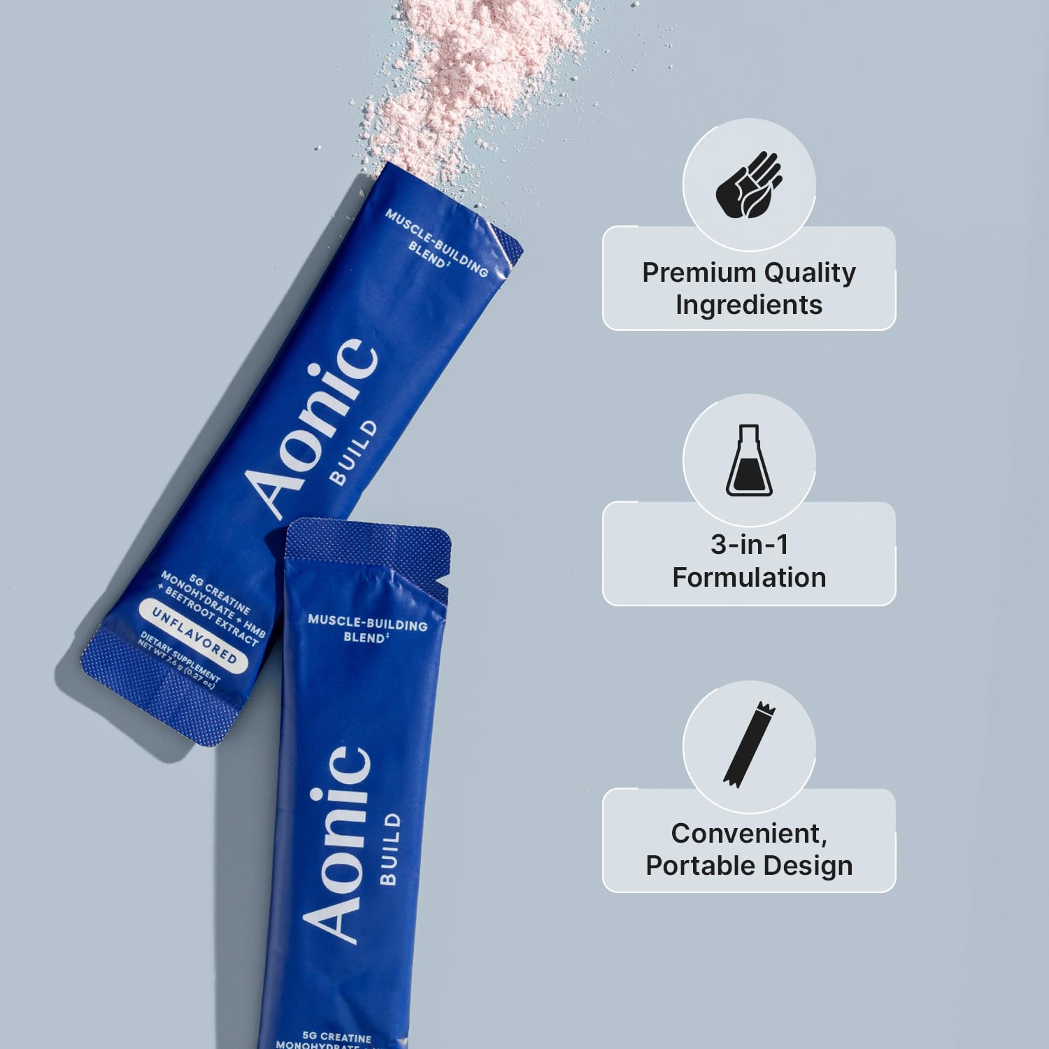 AONIC Build, formule enrichie en nitrates et extrait de betterave pour l’effort.