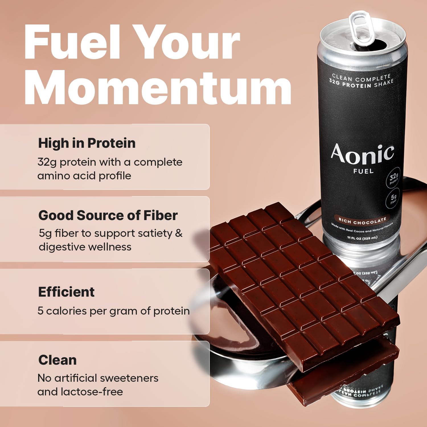 Aonic Fuel sans lactose, protéine adaptée pour régimes sensibles.