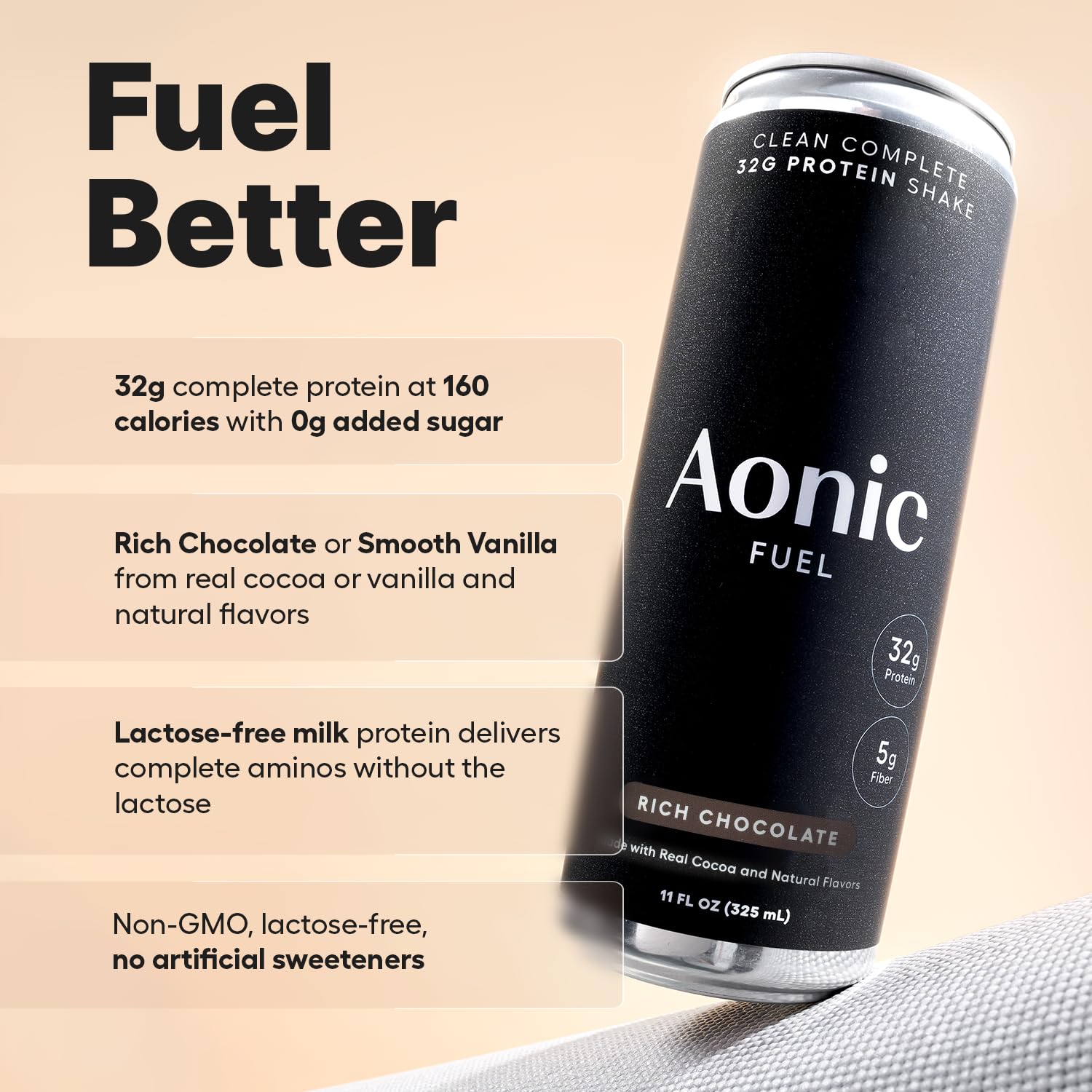 Aonic Fuel sans sucre ajouté, goût naturel.