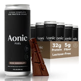 Aonic Fuel Shake protéine 32 g dans un verre, boostant la satiété.