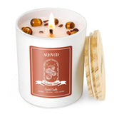 AOOVOO Bougie feves-noix-de-muscade – ambiance automne et cocooning durable.