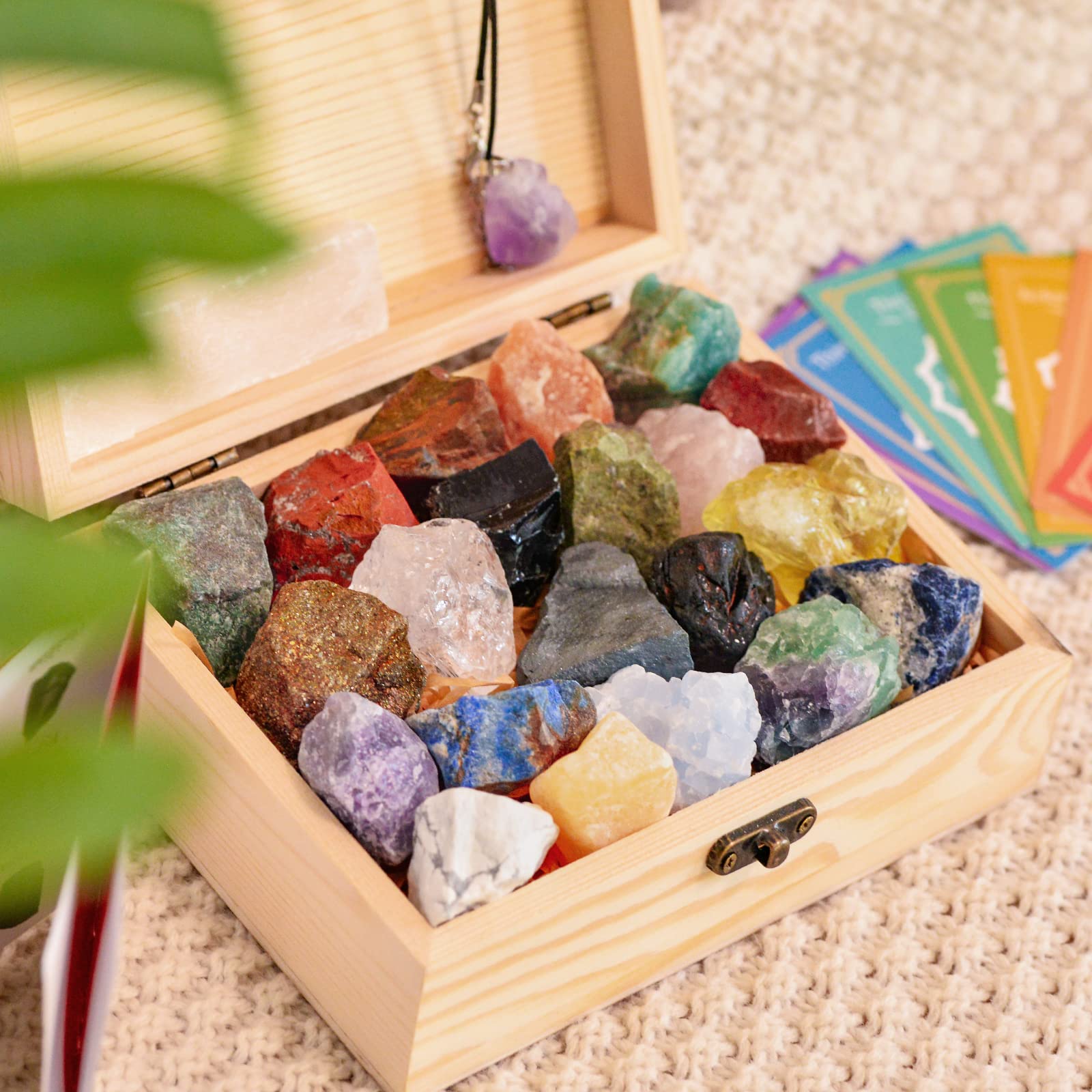 AOOVOO variété pierres fines, énergie positive pour méditation et reiki.