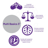 AOR Multi Basics 3 – dosage quotidien: prise simple pour un régime équilibré.