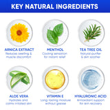 AOSORW Crème arnica et extraits végétaux, ingrédients naturels.