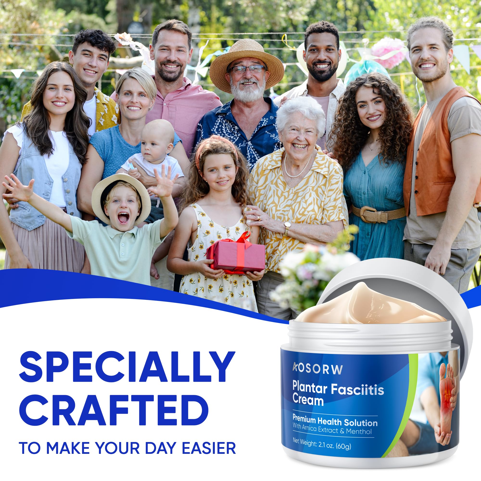 AOSORW Crème polyvalente pour articulations variées: genoux et épaules.