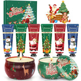 Bougie parfumée Aottom dans boîte cadeau, ambiance chaleureuse.