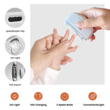 AOXOGFLY clippe-ongles électrique silencieux, parfait pour bébés et enfants.
