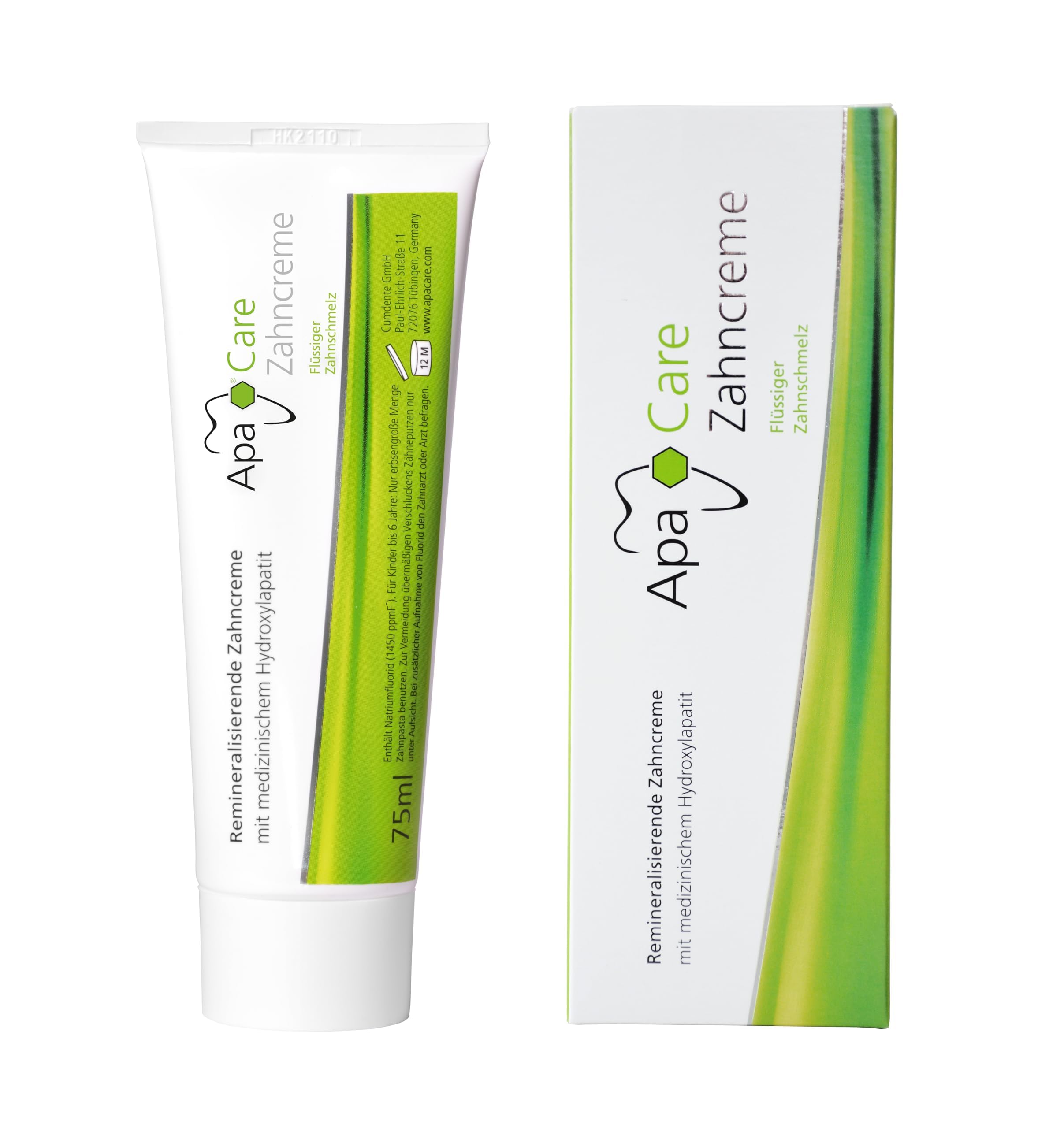 ApaCare dentifrice produit une mousse légère et homogène