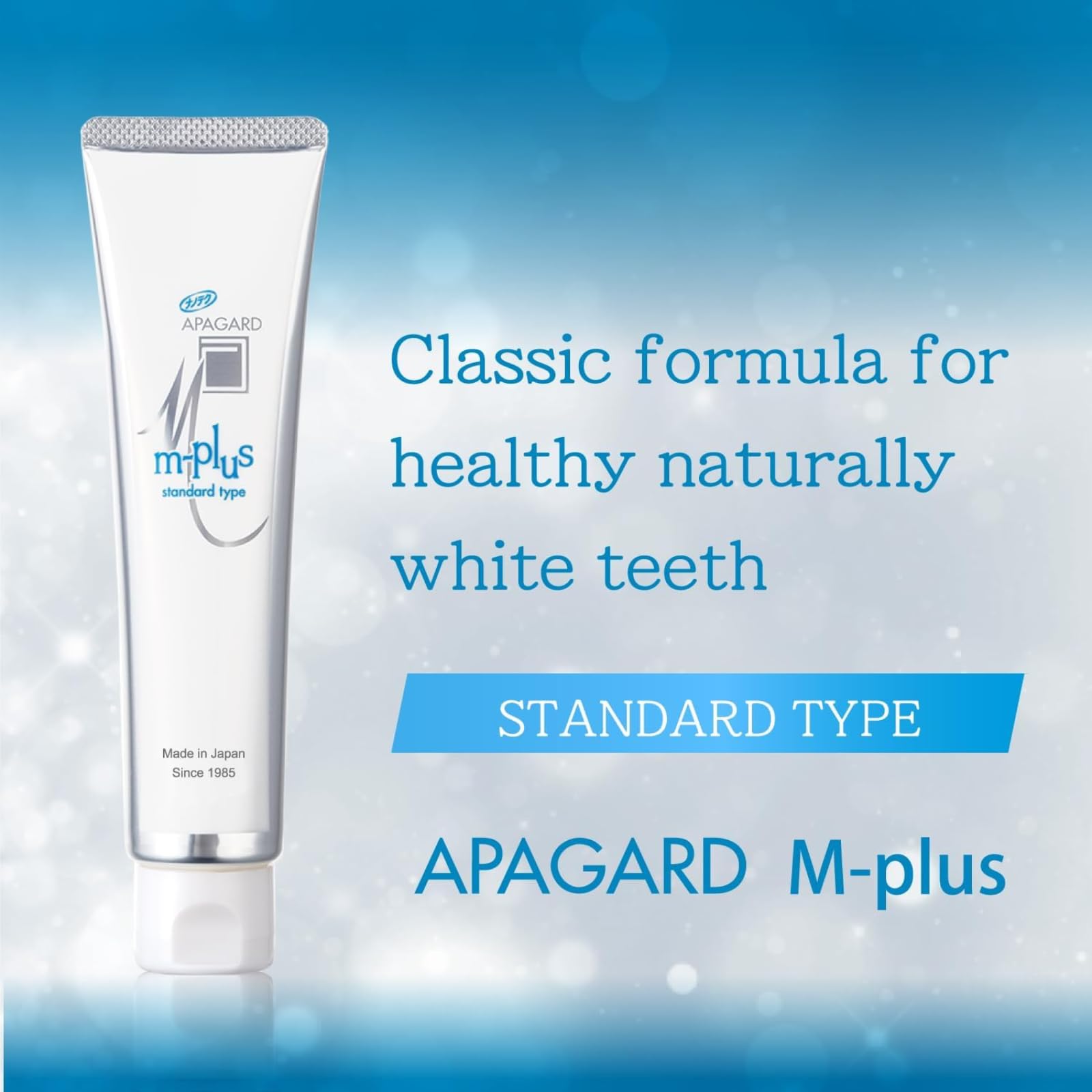 APAGARD M-Plus menthe douce, fraîcheur durable après chaque brossage.