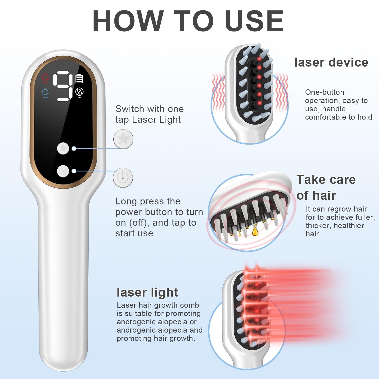 Brosse laser Apbier au design ergonomique, prise en main agréable.